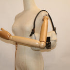 FENDI Mamma Baguette Shoulder Bag Beads Leather White57833