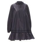 Christian Dior silk lace trim collar skirt muumuu dress