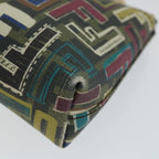 FENDI Zucca Canvas Accessory Pouch Brown Black57940