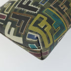 FENDI Zucca Canvas Accessory Pouch Brown Black57940