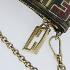 FENDI Zucca Canvas Accessory Pouch Brown Black57940