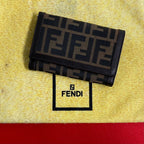 Fendi Vintage Canvas Leather Bifold Wallet