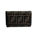 Fendi Vintage Canvas Leather Bifold Wallet