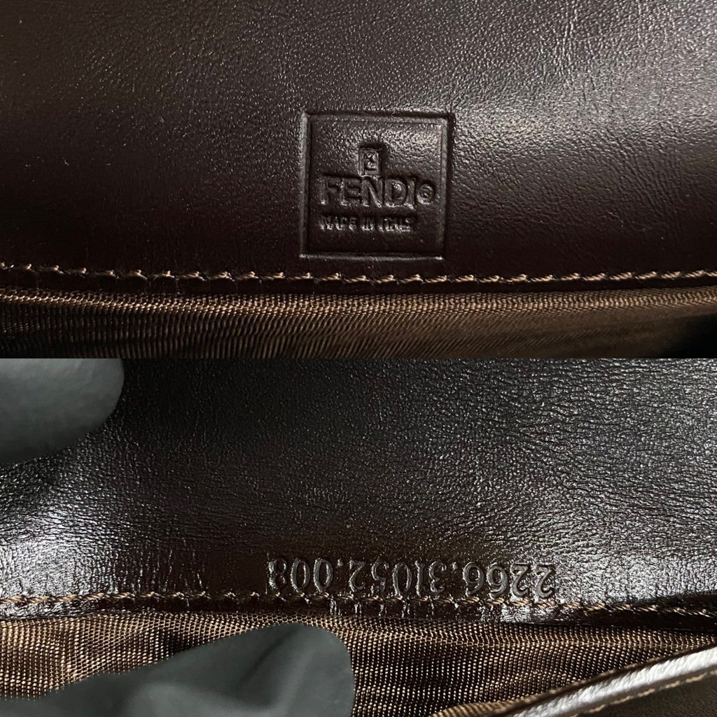 Fendi Vintage Canvas Leather Bifold Wallet