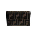 Fendi Vintage Canvas Leather Bifold Wallet