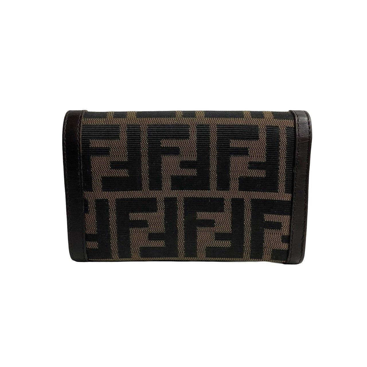 Fendi Vintage Canvas Leather Bifold Wallet