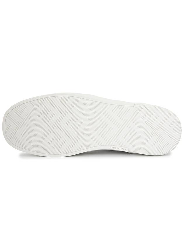 Fendi Step Leather Low Top Sneakers White