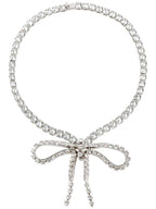 Balenciaga necklace pendant 748035 TZ23S 7155 SILVER CRYSTAL