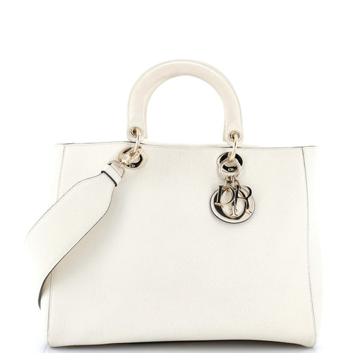 Dior Diorissimo Tote Pebbled Leather Medium