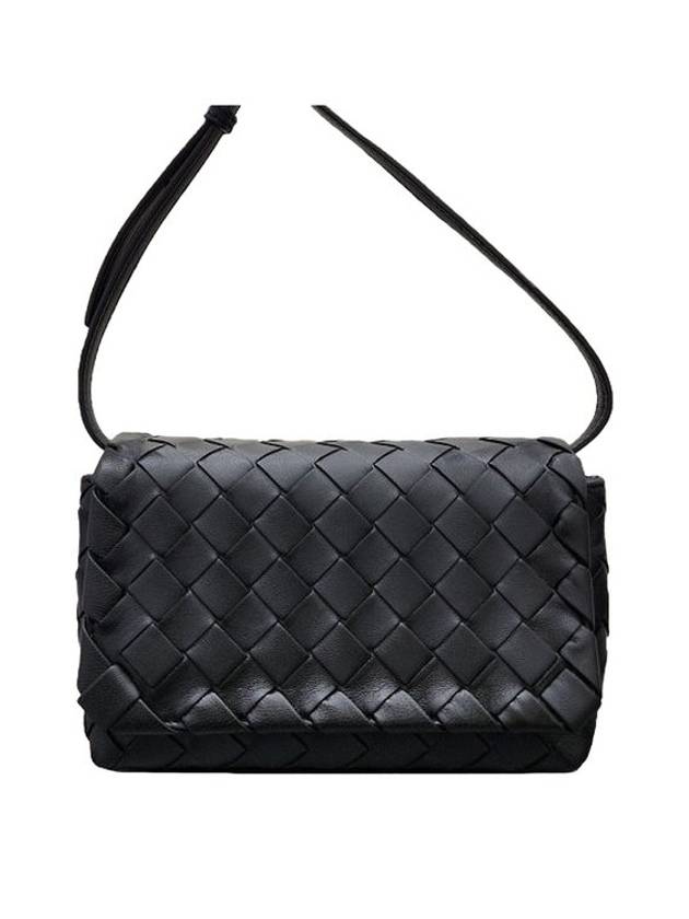 Bottega Veneta Intrecciato Mini Cross Bag Black