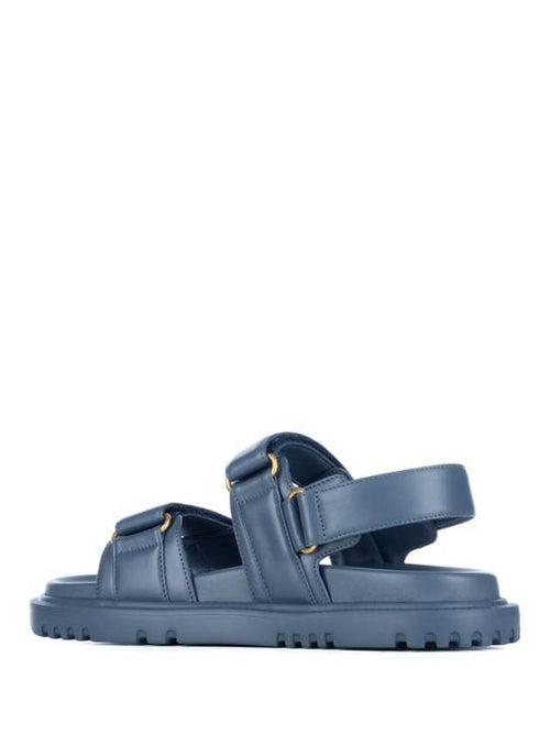 Dioract Strap Lambskin Sandals Midnight Blue Dior