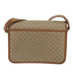 CELINE Macadam Canvas Shoulder Bag PVC Leather Beige Brown  58083