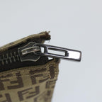 FENDI Zucchino Canvas Pouch Nylon Brown58120