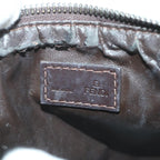 FENDI Zucchino Canvas Pouch Nylon Brown58120