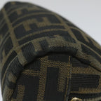 FENDI Zucca Canvas Pouch Nylon Brown Black58128