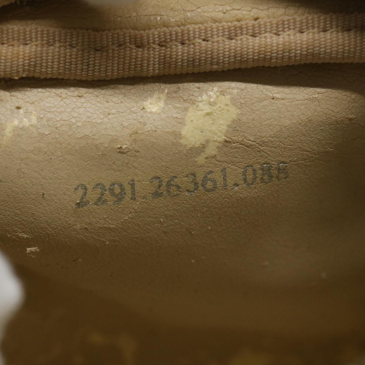 FENDI Zucca Canvas Pouch Nylon Brown Black58128