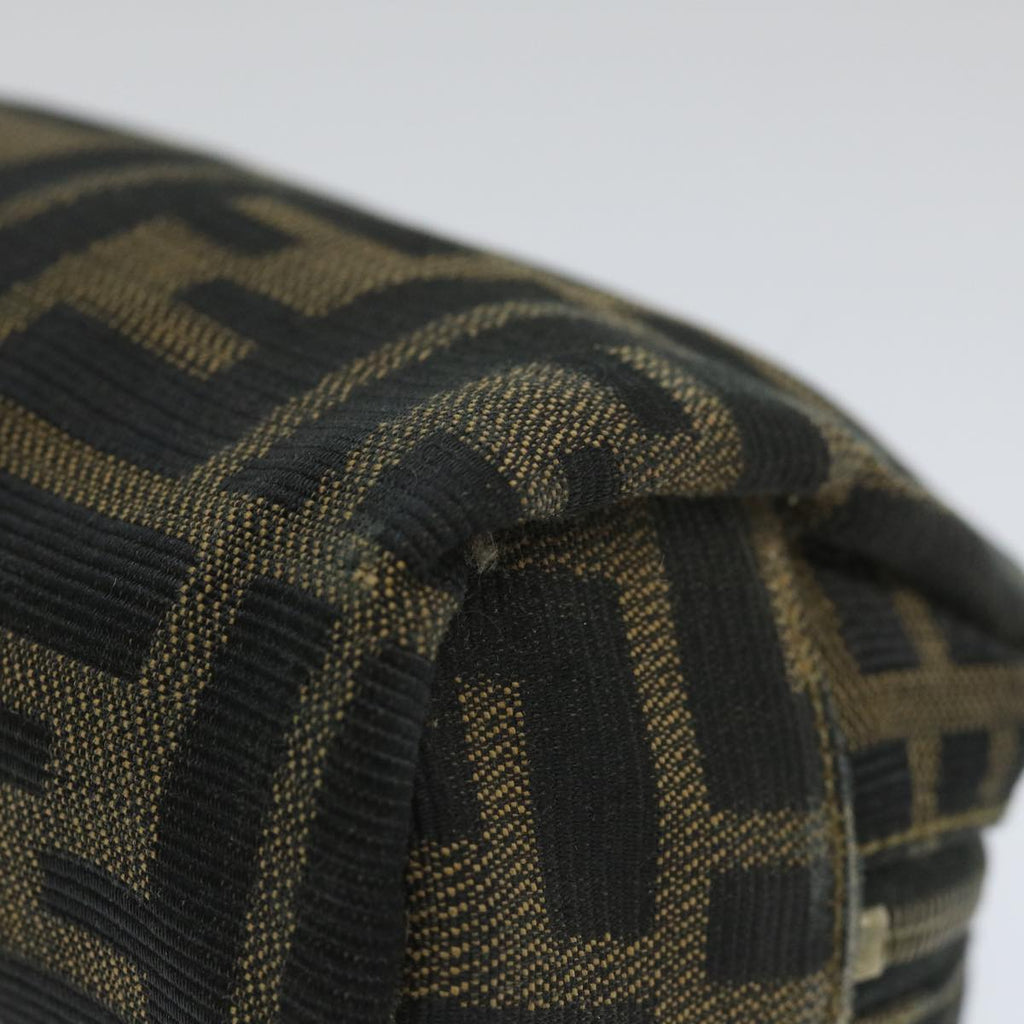 FENDI Zucca Canvas Pouch Nylon Brown Black58128
