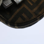 FENDI Zucca Canvas Pouch Black Brown 2305 26673 00958256