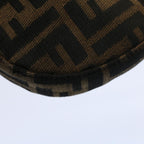 FENDI Zucca Canvas Pouch Black Brown 2305 26673 00958256