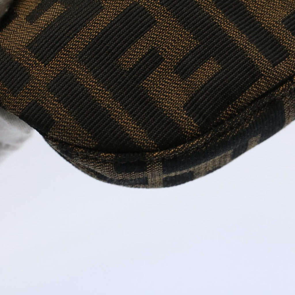FENDI Zucca Canvas Pouch Black Brown 2305 26673 00958256
