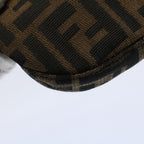 FENDI Zucca Canvas Pouch Black Brown 2305 26673 00958256