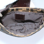 FENDI Zucca Canvas Pouch Black Brown 2305 26673 00958256