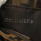 FENDI Zucca Canvas Pouch Black Brown 2305 26673 00958256
