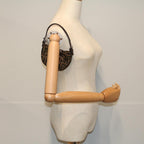 FENDI Zucca Canvas Pouch Black Brown 2305 26673 00958256