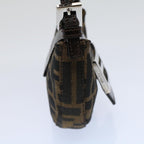 FENDI Zucca Canvas Pouch Black Brown 2305 26673 00958256