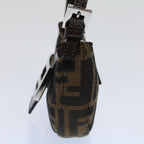 FENDI Zucca Canvas Pouch Black Brown 2305 26673 00958256