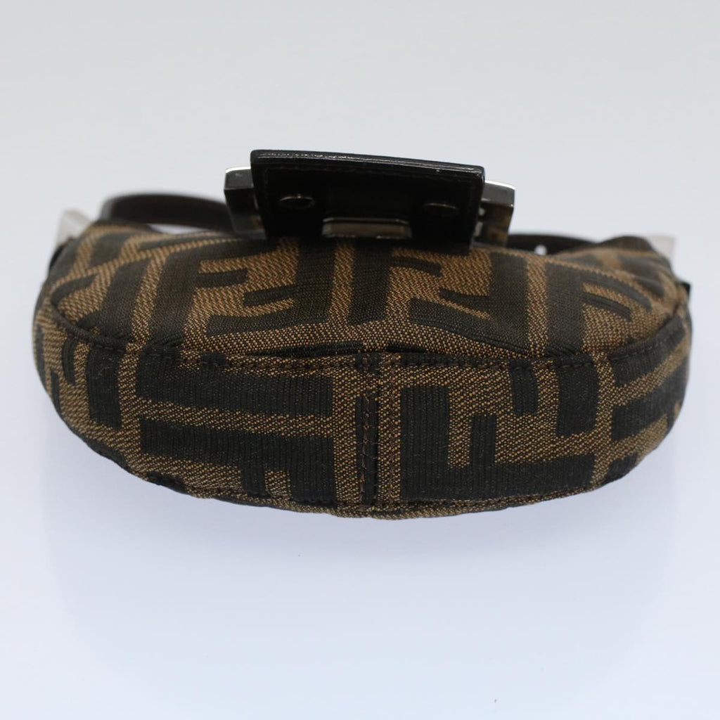 FENDI Zucca Canvas Pouch Black Brown 2305 26673 00958256