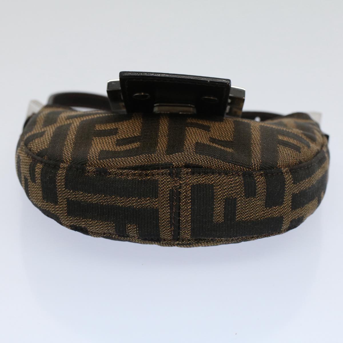 FENDI Zucca Canvas Pouch Black Brown 2305 26673 00958256