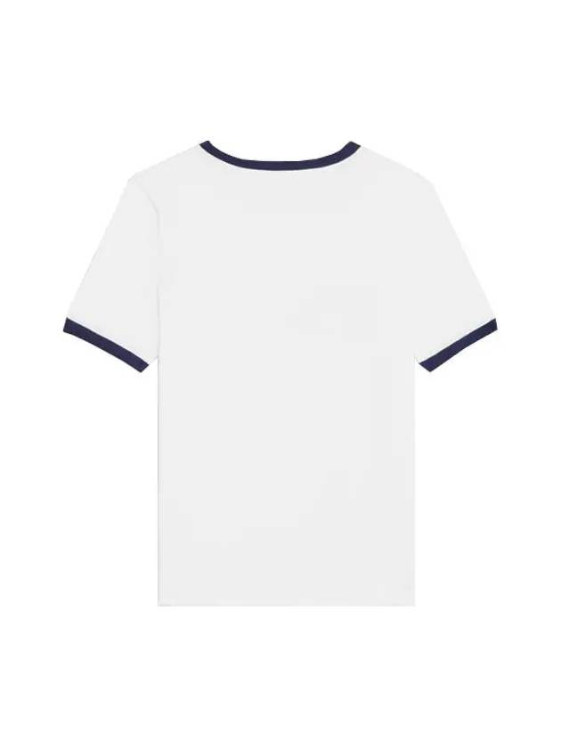CELINE Paris 70s Logo Cotton Jersey Short Sleeve T shirt White