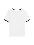 CELINE Paris 70s Logo Cotton Jersey Short Sleeve T shirt White