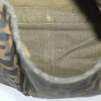 FENDI Zucca Canvas Mamma Baguette Shoulder Bag Black Brown58322