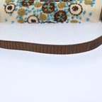 FENDI Mamma Baguette Shoulder Bag Canvas Brown White58340A