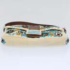 FENDI Mamma Baguette Shoulder Bag Canvas Brown White58340A