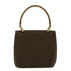 CELINE Macadam Canvas Hand Bag PVC Leather Brown  58408