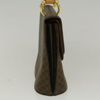 CELINE Macadam Canvas Hand Bag PVC Leather Brown  58408