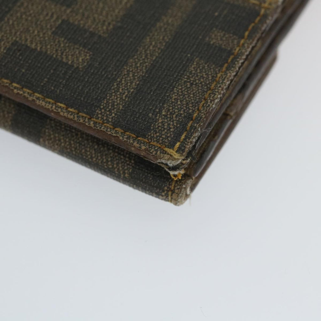 FENDI Zucchino Canvas Long Wallet Brown58419