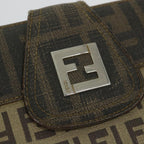FENDI Zucchino Canvas Long Wallet Brown58419