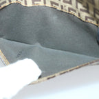 FENDI Zucchino Canvas Long Wallet Brown58419