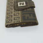 FENDI Zucchino Canvas Long Wallet Brown58419