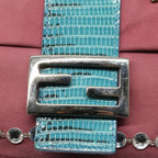 FENDI Mamma Baguette Shoulder Bag Suede Pink 2454 26424 09958420A