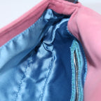 FENDI Mamma Baguette Shoulder Bag Suede Pink 2454 26424 09958420A