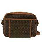 CELINE Macadam Canvas Shoulder Bag PVC Leather Brown  58514