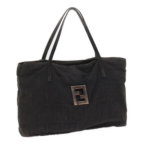 FENDI Zucca Canvas Hand Bag Black58526