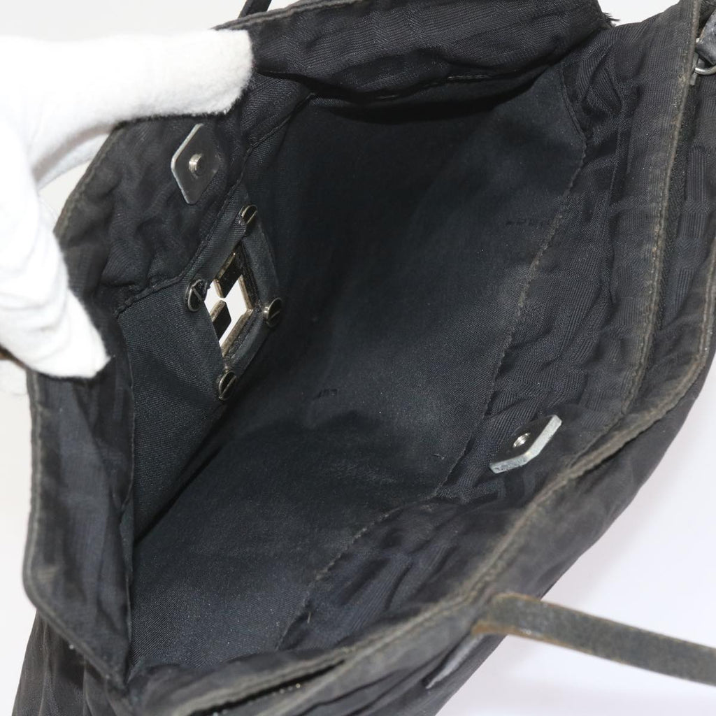 FENDI Zucca Canvas Hand Bag Black58526