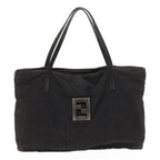 FENDI Zucca Canvas Hand Bag Black58526