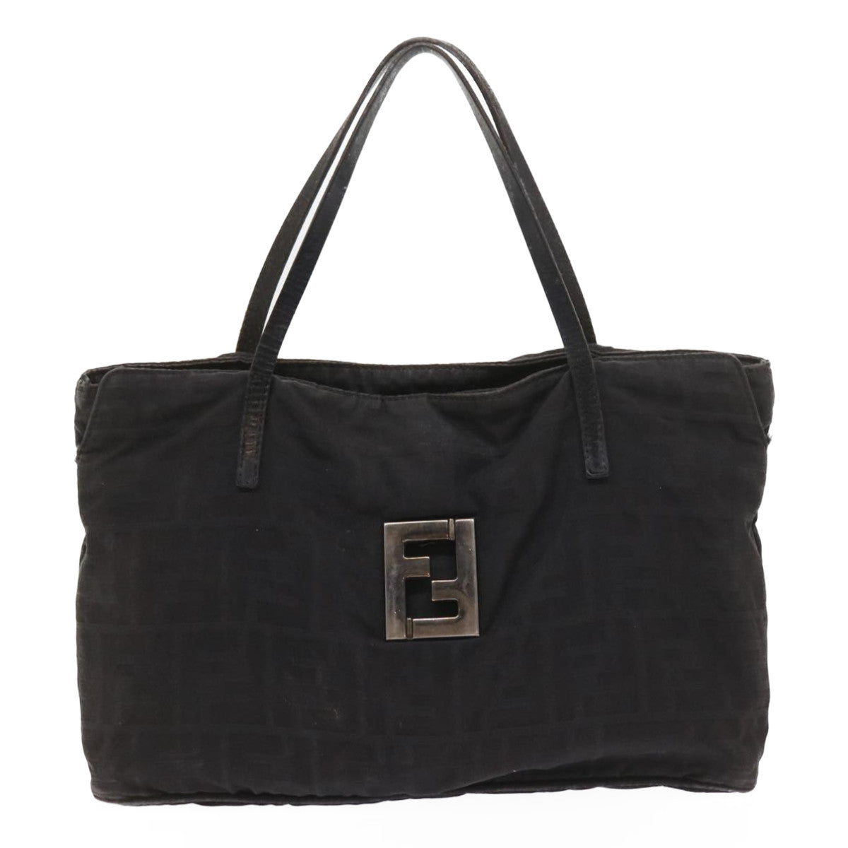 FENDI Zucca Canvas Hand Bag Black58526